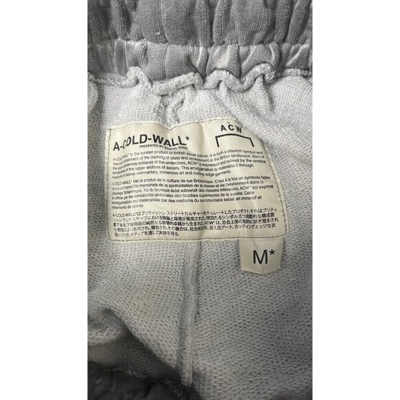 A-COLD WALL*  GRAY WASHED OVERDYED SWEATPANTS - Picture 8 of 8